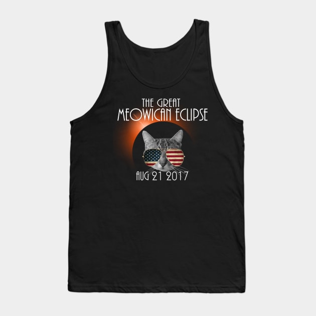 The Great Meowican Eclipse Shirt - Total Eclipse Shirt, Solar Eclipse 2017 Merchandise, The Great American Eclipse T-Shirt Tank Top by BlueTshirtCo